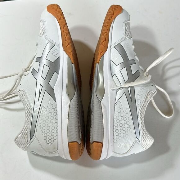 ASICS Women's GEL-Rocket 8 Volleyball Shoes White/Silver Size 10.5 - Picture 4 of 14